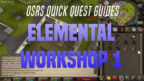 workbench osrs|OSRS Elemental Workshop I, The .